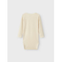 NAME IT Baby Timian L/S Bodystocking - Summer Sand