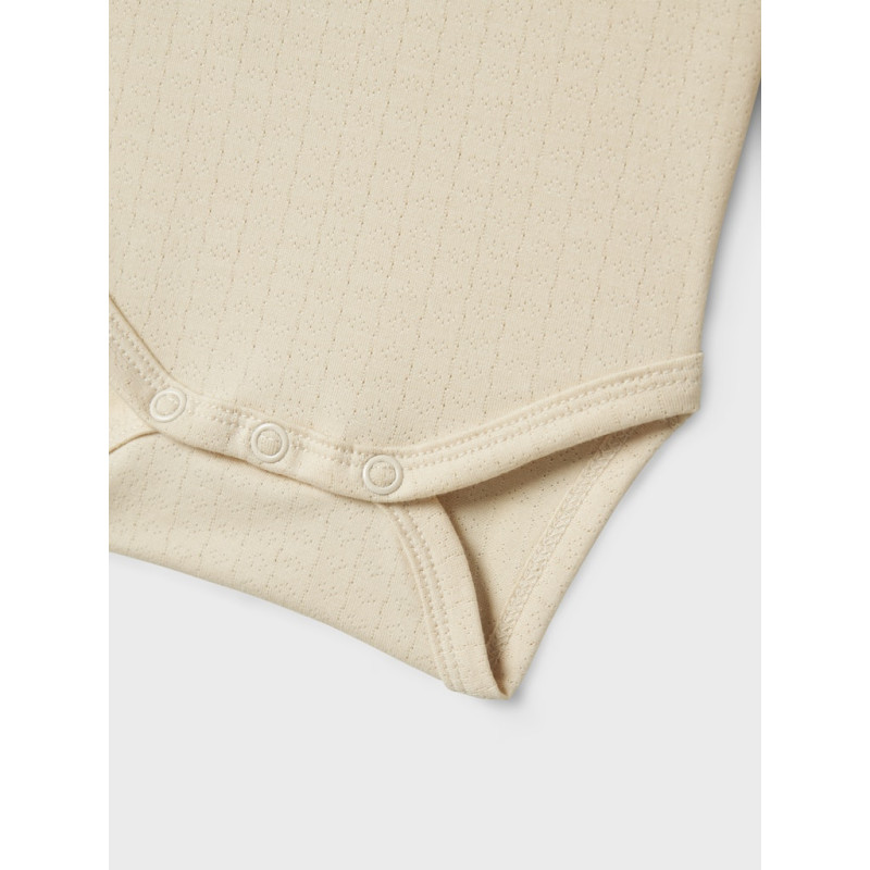 NAME IT Baby Timian L/S Bodystocking - Summer Sand