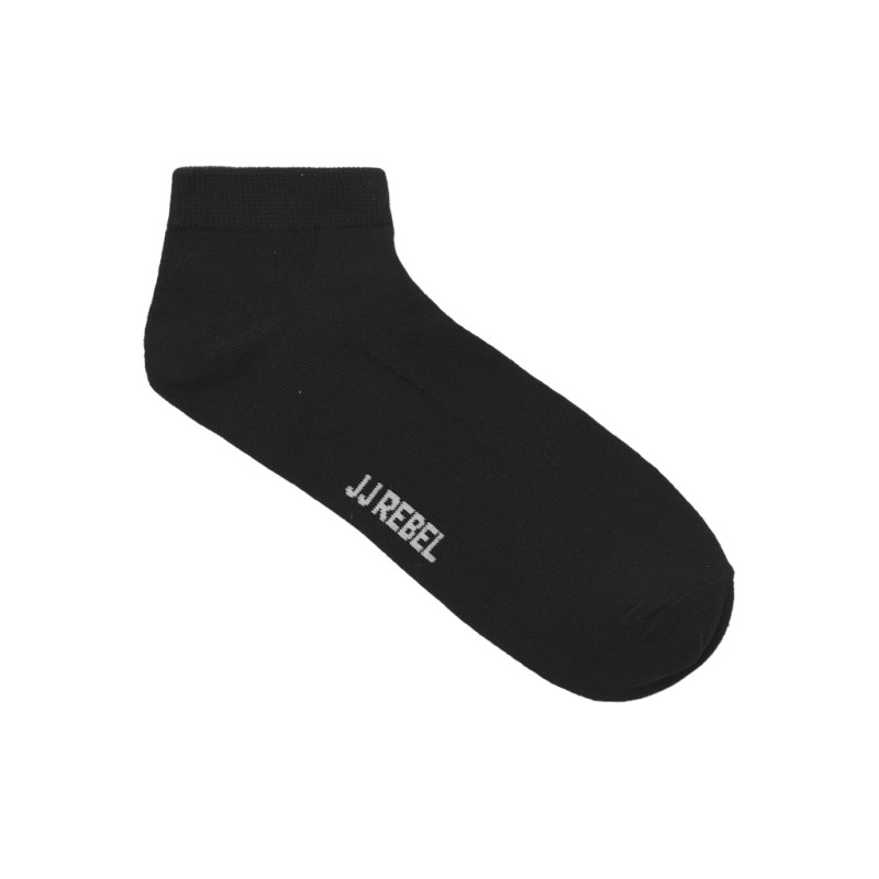 JJ Rebel Logo Korte Strømper 5-Pak - Sort