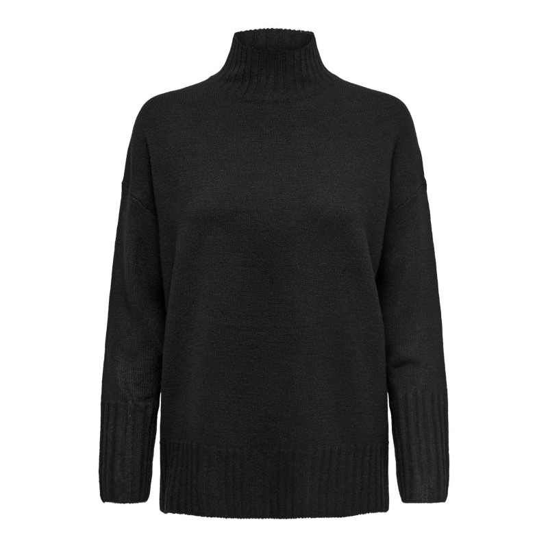 ONLY Gabriel Life Langærmet Highneck Knt - Sort