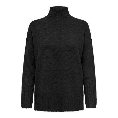 ONLY Gabriel Life Langærmet Highneck Knt - Sort