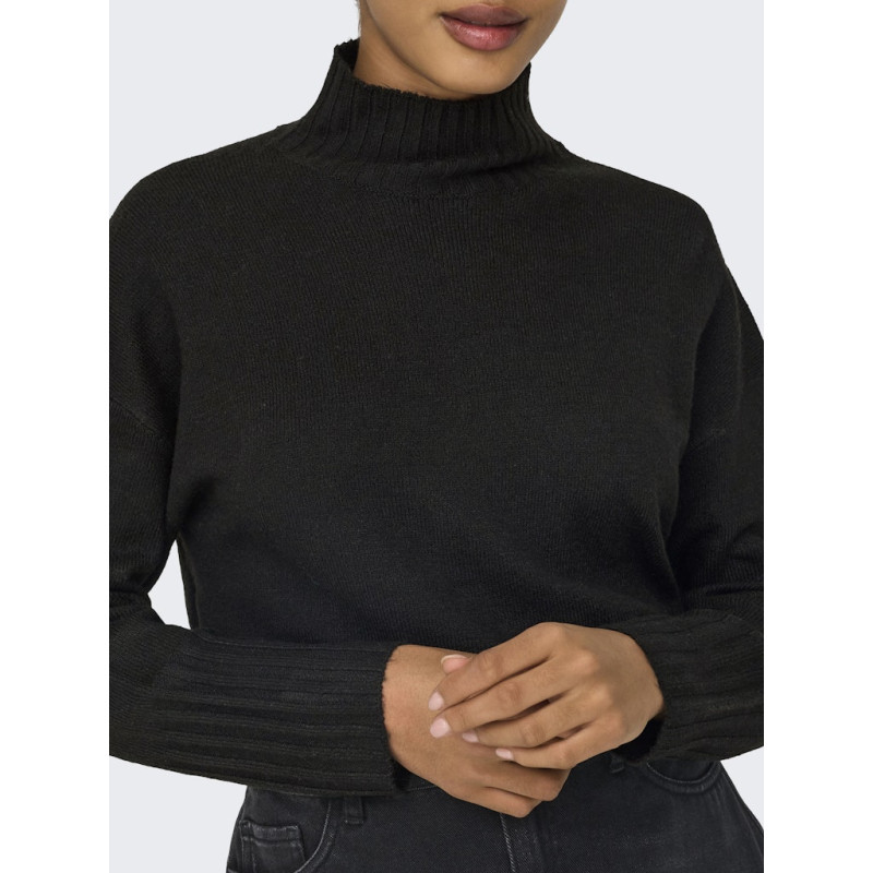 ONLY Gabriel L/S Højhalset Strik - Sort
