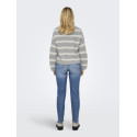JDY Justy Stribede Strik Pullover - Formal Gray