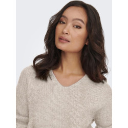 ONLY Camilla Strik Pullover - Pumice Stone