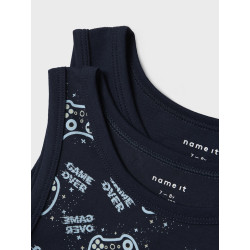 NAME IT Kids Tank Top 2-Pak - Dark Sapphire