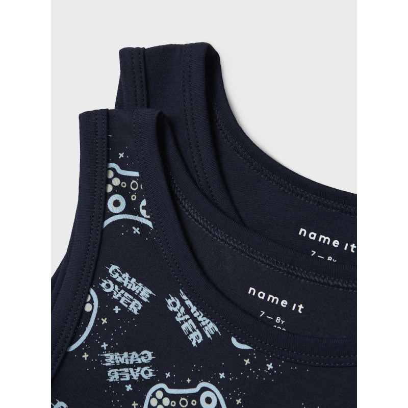 NAME IT Kids Tank Top 2-Pak - Dark Sapphire