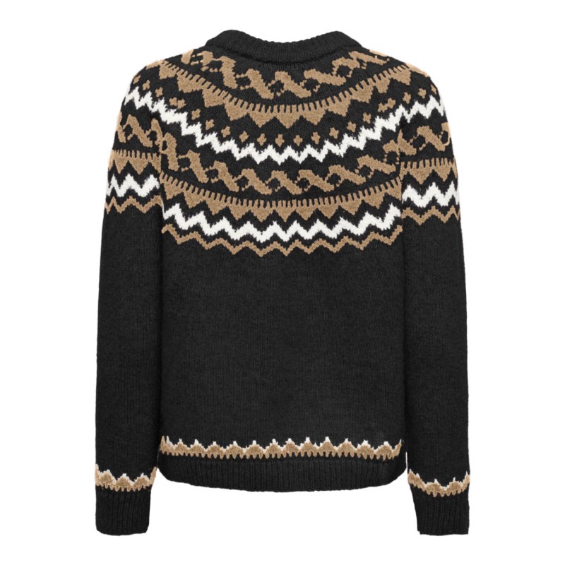 ONLY Isle Life Langærmet O-Neck Cc Knt - Sort