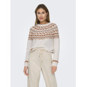 ONLY Isle L/S Rund Hals Strik - Cloud Dancer