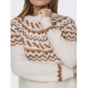ONLY Isle L/S Rund Hals Strik - Cloud Dancer