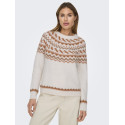 ONLY Isle L/S Rund Hals Strik - Cloud Dancer
