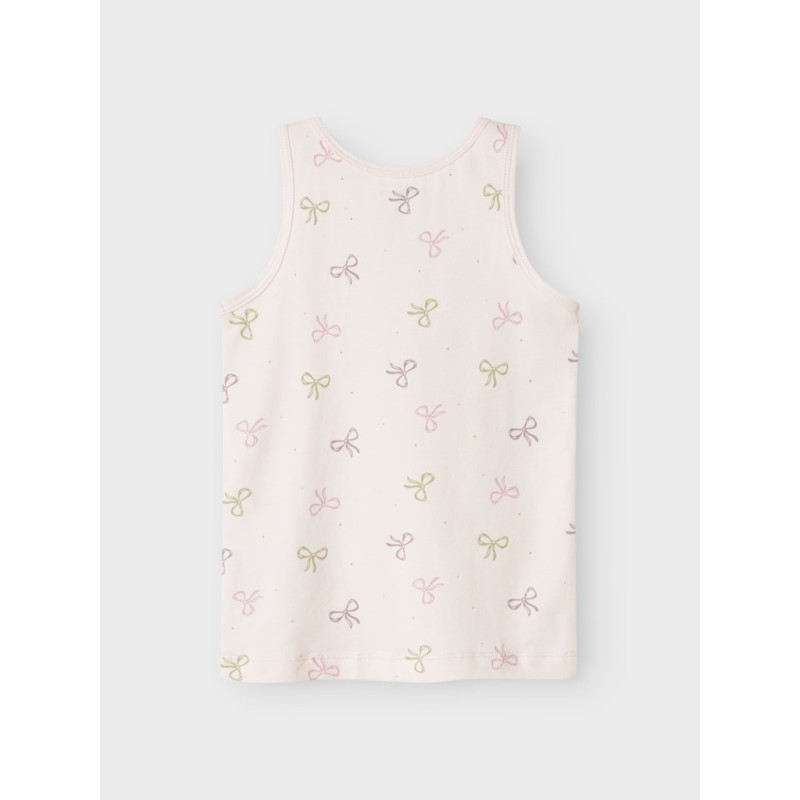 NAME IT Mini Tank Top 2-Pak Pink Sløjfer - Barely Pink