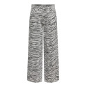 ONLY Hope HW Wide Zebra Stribede Jeans - Light Grey Melange