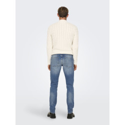 ONLY & SONS Weft Regular Denim Bukser - Light Medium Blue Denim