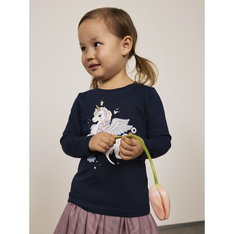 NAME IT MINI Tillie Bluse - Navy Blazer