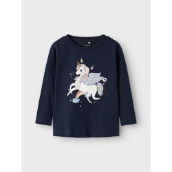 NAME IT MINI Tillie Bluse - Navy Blazer