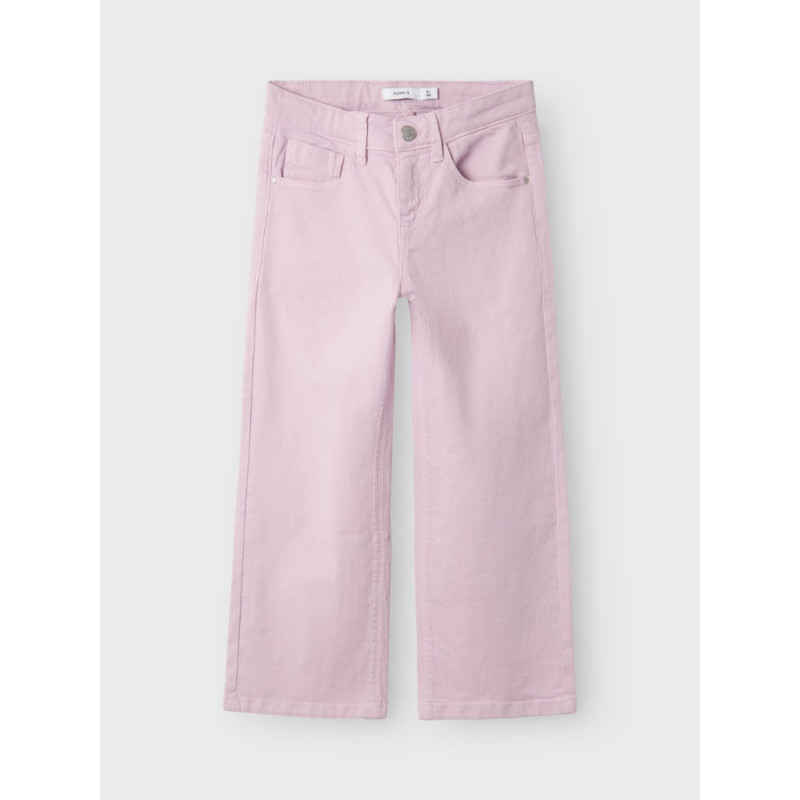 NAME IT Kids Rose Brede Twill Bukser - Winsome Orchid