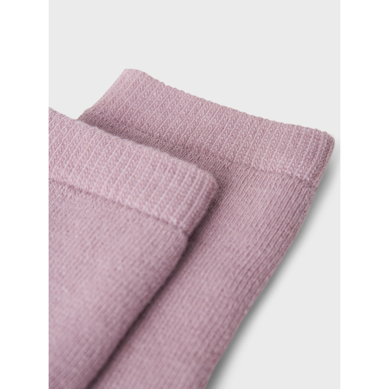 NAME IT MINI Tina Terry Frotté Skridsikre Strømper - Elderberry