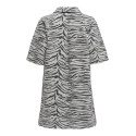 ONLY Gry Zebra Denim Kjole - Light Grey Denim