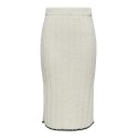 ONLY Chick Stitch Mv Skirt Knt - Pumice Stone