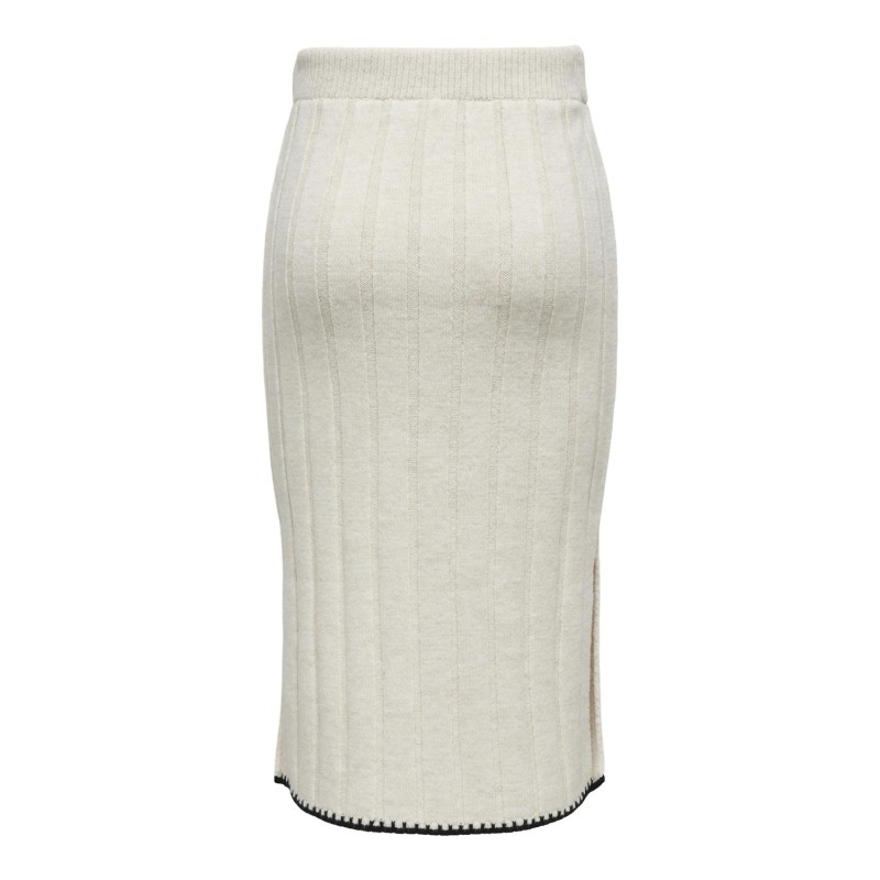ONLY Chick Stitch Mv Skirt Knt - Pumice Stone