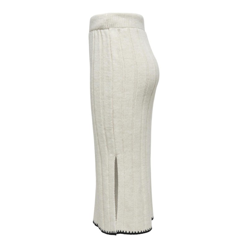 ONLY Chick Stitch Mv Skirt Knt - Pumice Stone