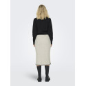 ONLY Chick Stitch Strik Nederdel - Pumice Stone