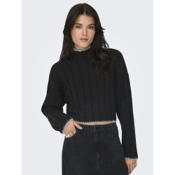 ONLY Chick Stitch Strik Sweater - Sort