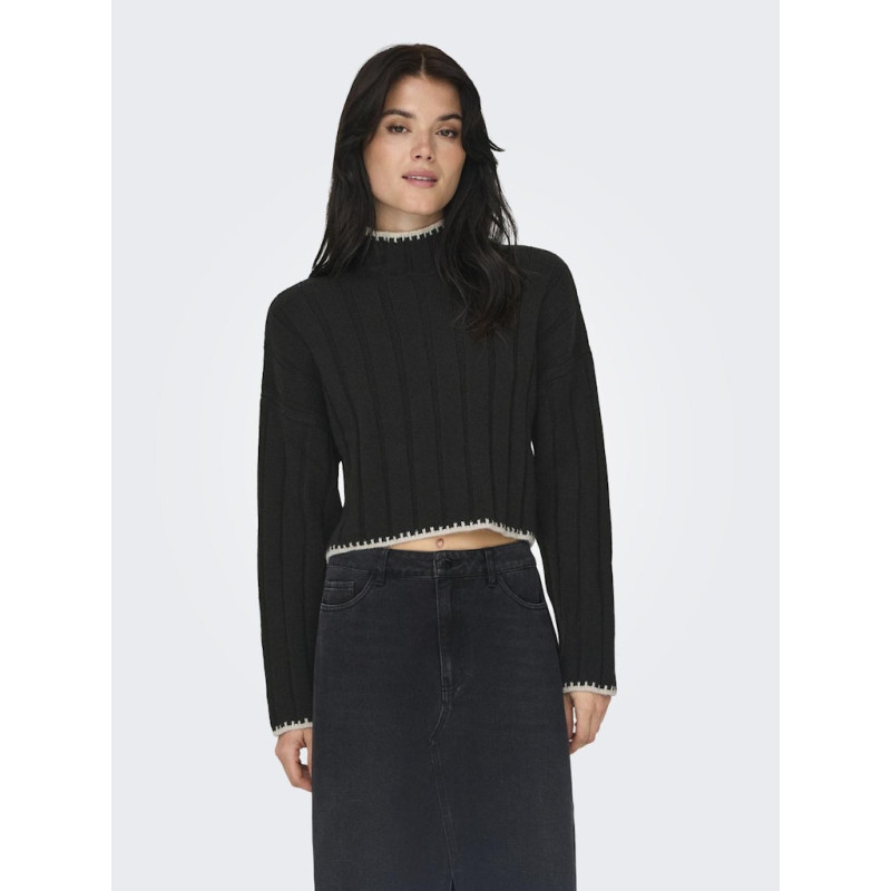ONLY Chick Stitch Strik Sweater - Sort