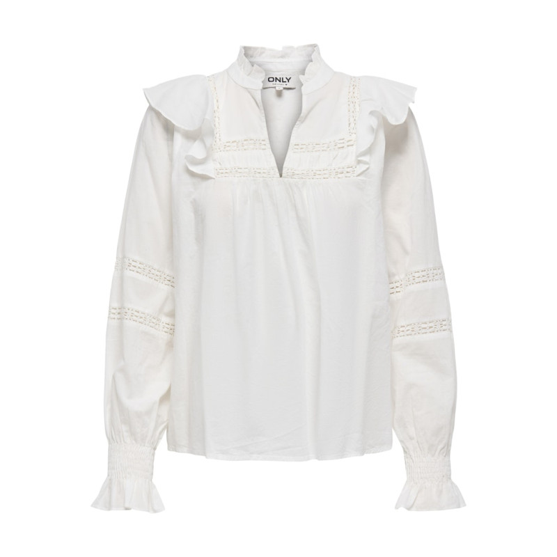 ONLY Julia Life Bluse - Cloud Dancer