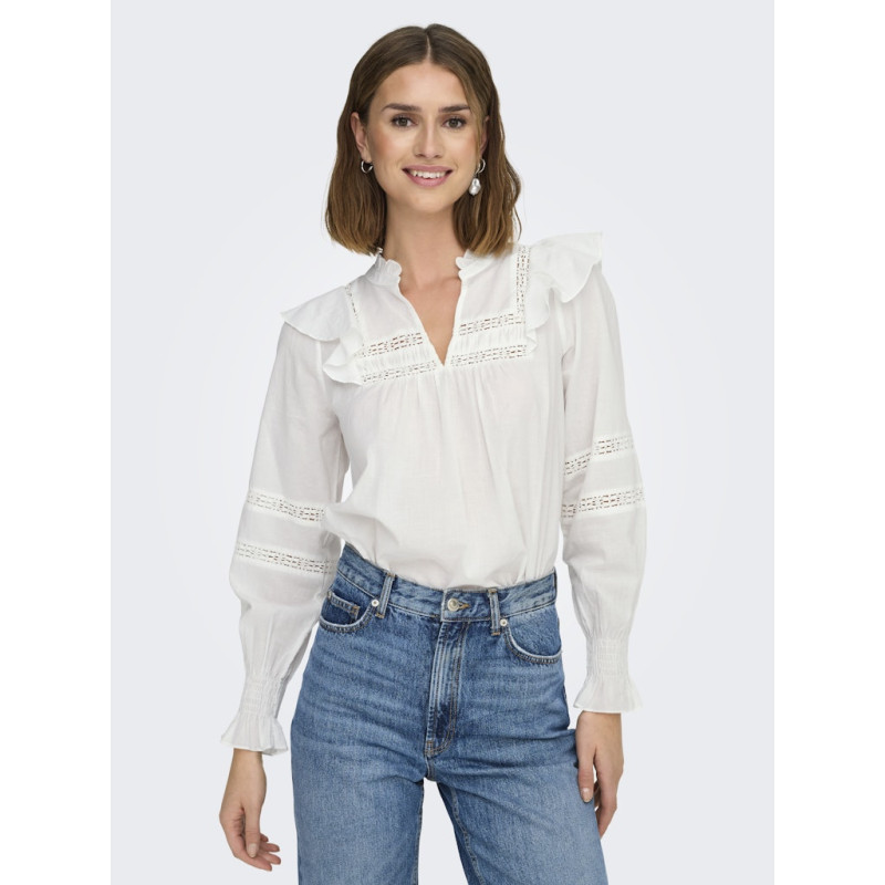 ONLY Julia Life Bluse - Cloud Dancer