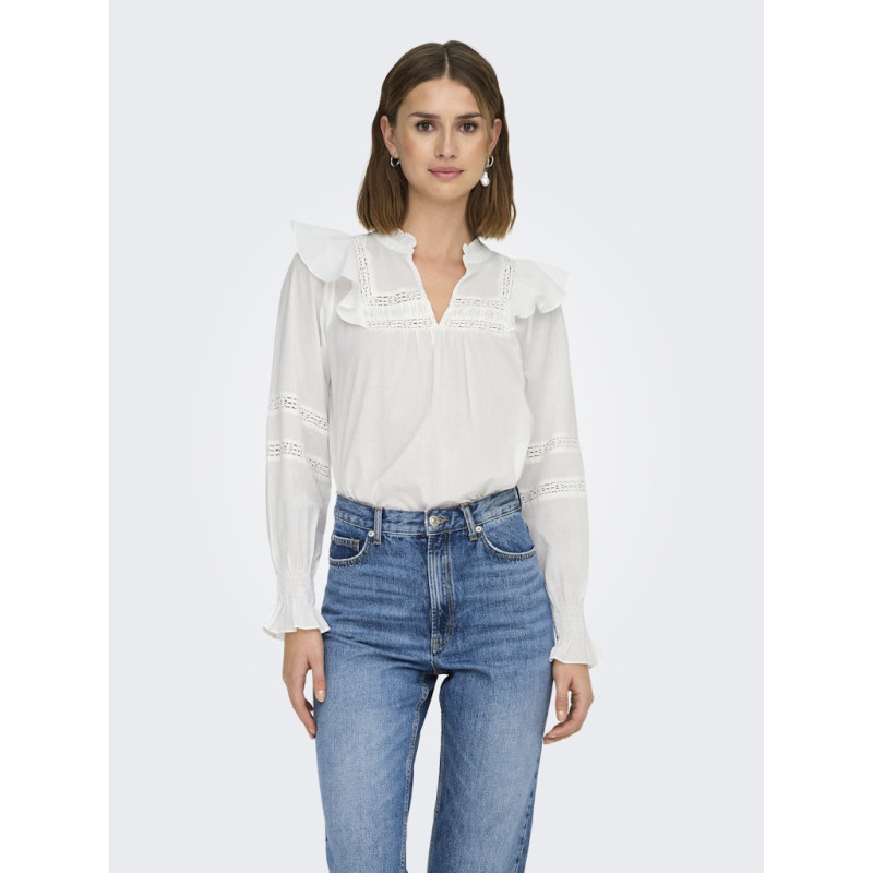 ONLY Julia Life Bluse - Cloud Dancer