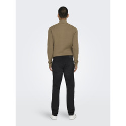 ONLY & SONS Weft Regular Black Denim Bukser - Black Denim