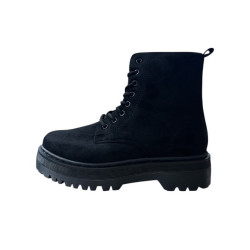 Støvle Med Snøre - Sort