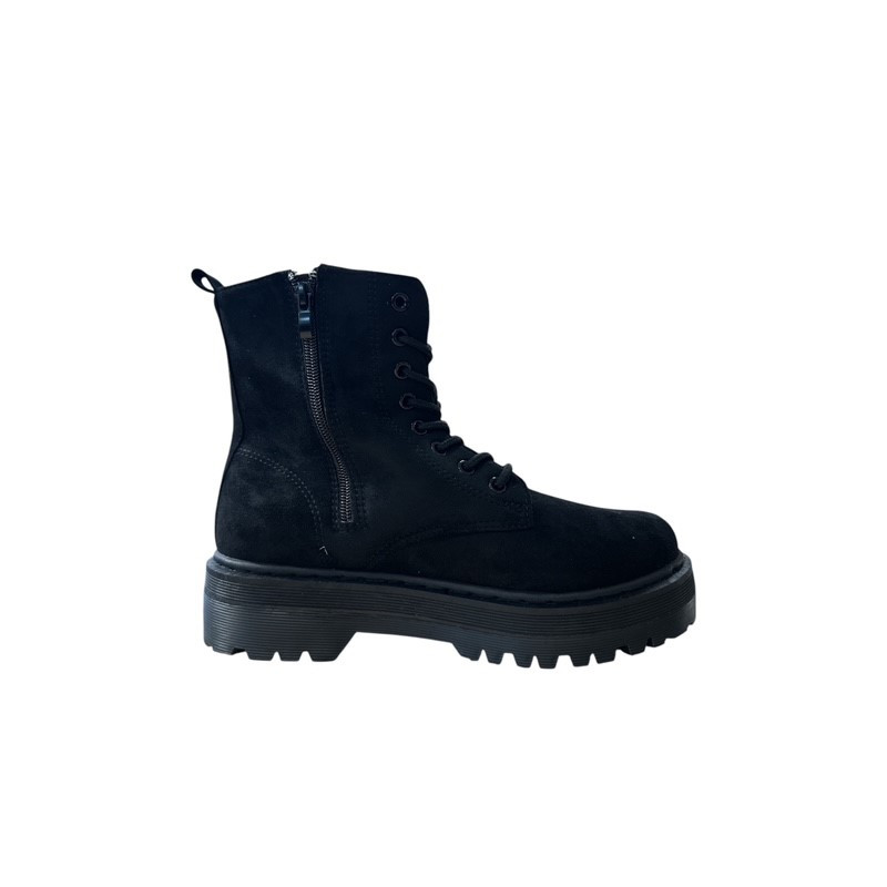 Støvle Med Snøre - Sort