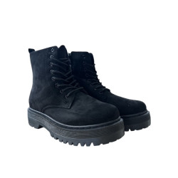 Støvle Med Snøre - Sort