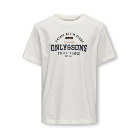 ONLY & SONS Lenny Life Vintage T-shirt - Cloud Dancer