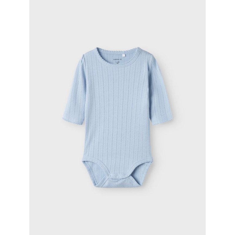NAME IT BABY Bega Langærmet Bodystocking - Subdued Blue