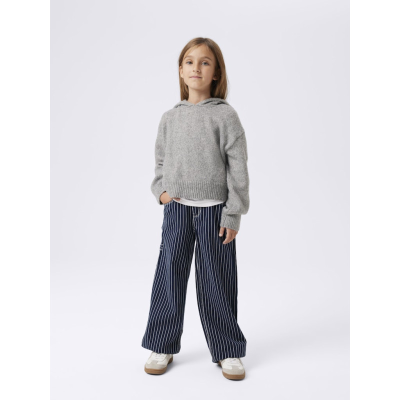 NAME IT Rose Twill Stribede Bukser 6466-Td T - Navy Blazer