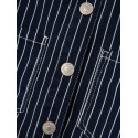 NAME IT Zoe Twill Stribet Skjorte 6466-Td T - Navy Blazer