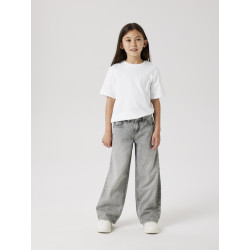 NAME IT KIDS Rose Brede Jeans 5529-Be - Light Grey Denim