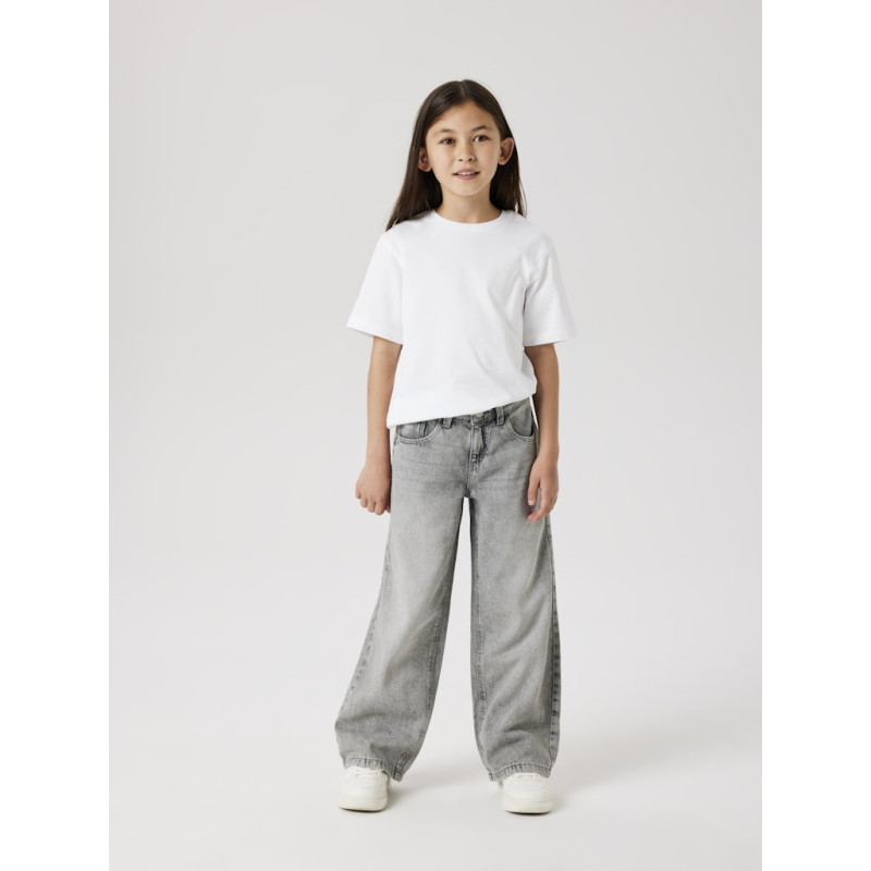 NAME IT KIDS Rose Brede Jeans 5529-Be - Light Grey Denim