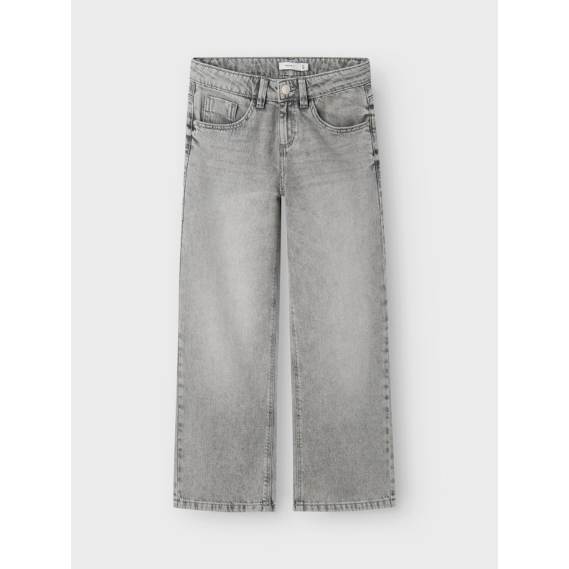 NAME IT KIDS Rose Brede Jeans 5529-Be - Light Grey Denim
