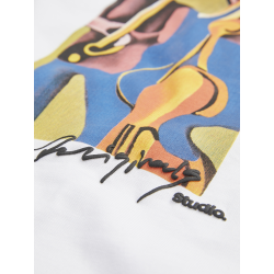 JACK & JONES Jormanchester Cubism Front Tee Kortærmet Cn - Bright Hvid