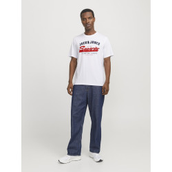 JACK & JONES ESSENTIALS Logo T-shirt - Hvid