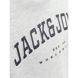JACK & JONES JUNIOR Caleb Varsity Sweatshirt Junior - White Melange