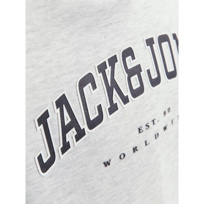 JACK & JONES JUNIOR Caleb Varsity Sweatshirt Junior - White Melange
