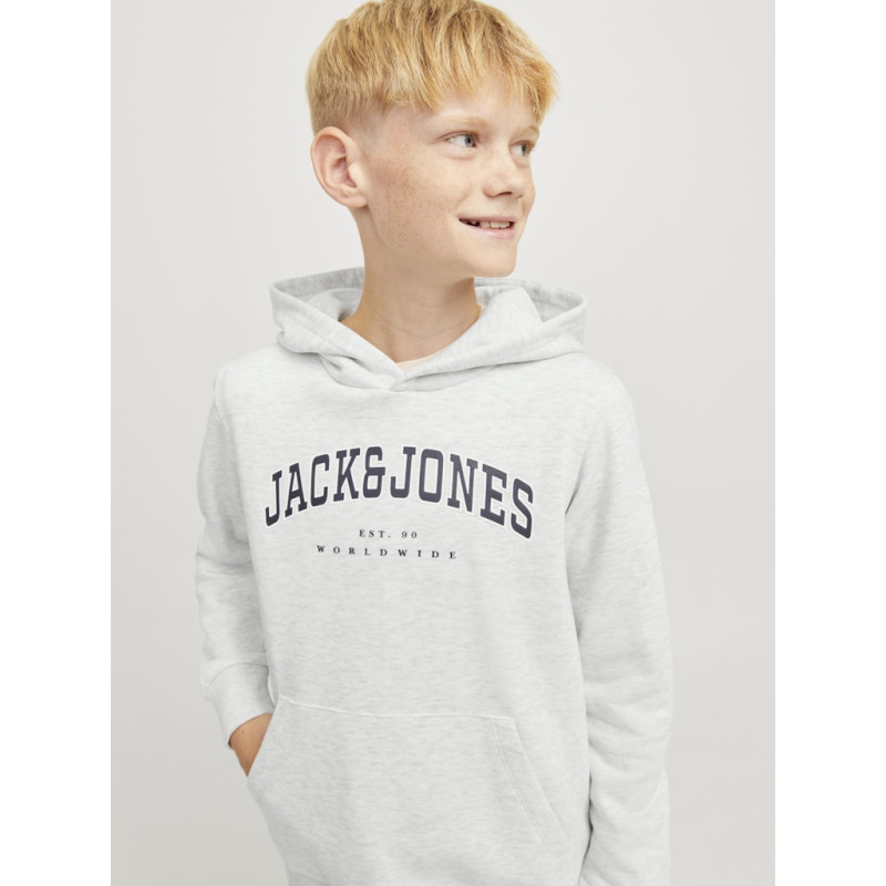 JACK & JONES JUNIOR Caleb Varsity Sweatshirt Junior - White Melange