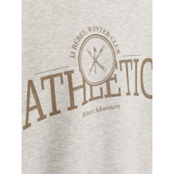 JJ Rebel Bandrew Sweatshirt - Light Grey Melange