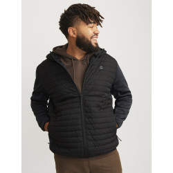 JACK & JONES PLUS Emulti Quilted Jakke - Sort