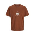 JACK & JONES Jorboston Graphic Tee Kortærmet Crew Neck - Arabian Spice